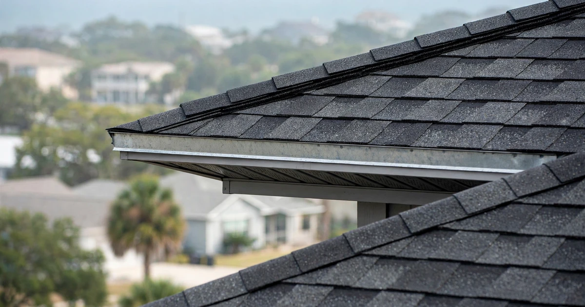 Bay Ridge roof repair in League City: suburban home with architectural shingle roof