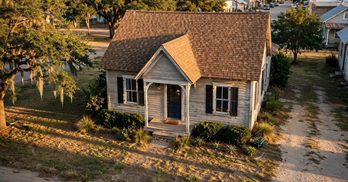 Downtown Pearland roof repair in Pearland: suburban home with architectural shingle roof