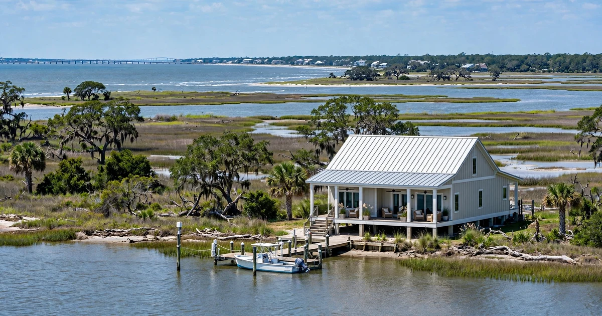Metal Roofing in League City: standing seam metal roof panels on a suburban home